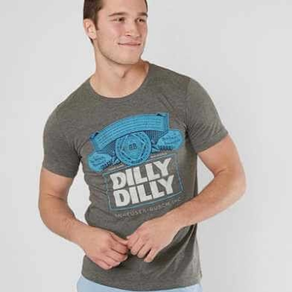 Brew City gray Bud Light tee size large